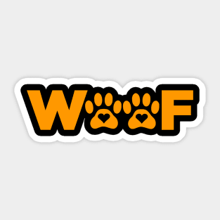 Dog Woof Sticker